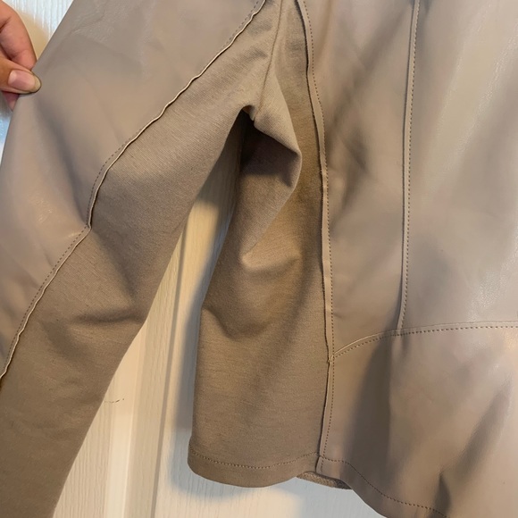 Dynamite Blush Pink Leather Jacket SAMPLE - Picture 5 of 10